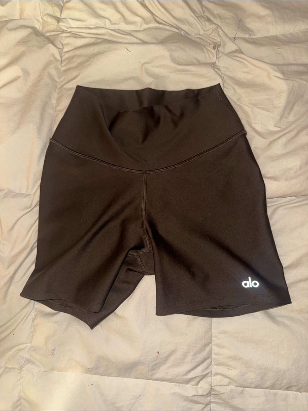 ALO Yoga Brown High-Rise Bike Shorts